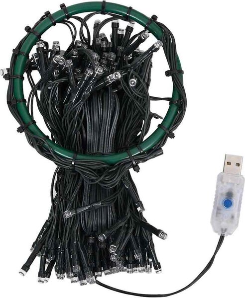 VidaXL Světelná síť na vánoční stromek 400 studených bílých LED 400 cm [328894] Barva: Vícebarevný