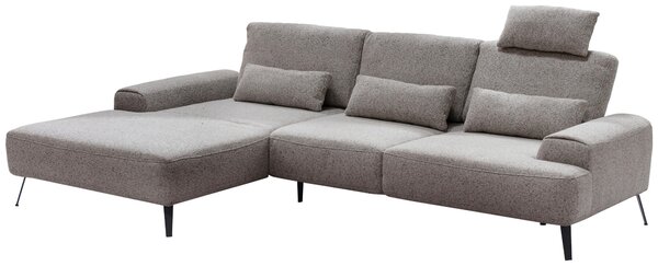 ROHOVÁ SEDAČKA, textil, šedavě hnědá Livetastic - Sedací soupravy, Online Only