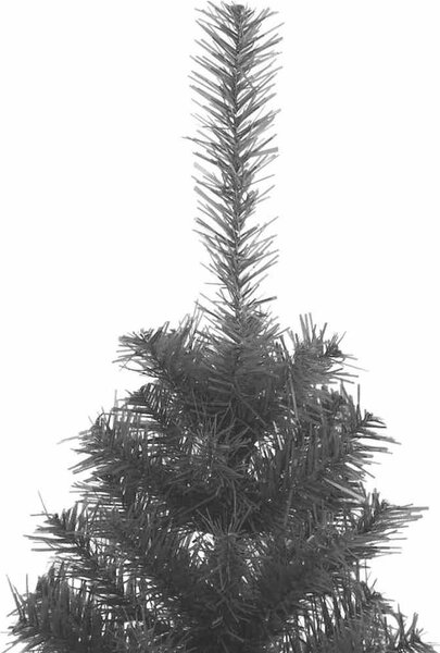 VidaXL Vánoční stromeček PET, s 150 LED diodami a stříbrnými koulemi [3396470] Barva: Zelená, Velikost: 150 cm