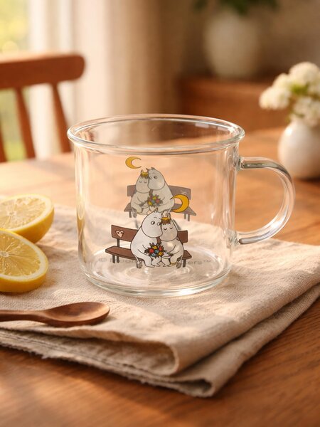 Sinsay - Skleněný hrnek s uchem The Moomins - vícebarevná