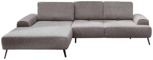 ROHOVÁ SEDAČKA, textil, šedavě hnědá Livetastic - Sedací soupravy, Online Only