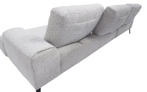 ROHOVÁ SEDAČKA, textil, světle šedá Livetastic - Sedací soupravy, Online Only