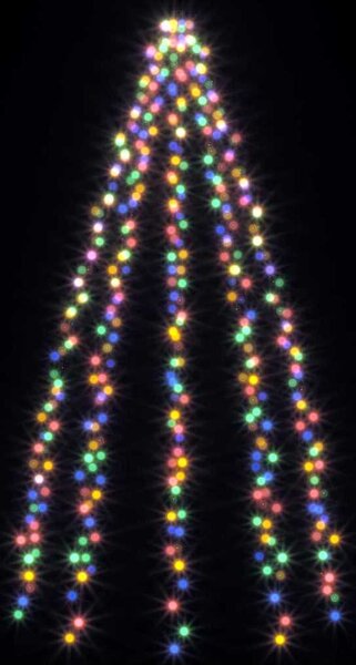 VidaXL Světelná síť na vánoční stromek 400 studených bílých LED 400 cm [328894] Barva: Vícebarevný