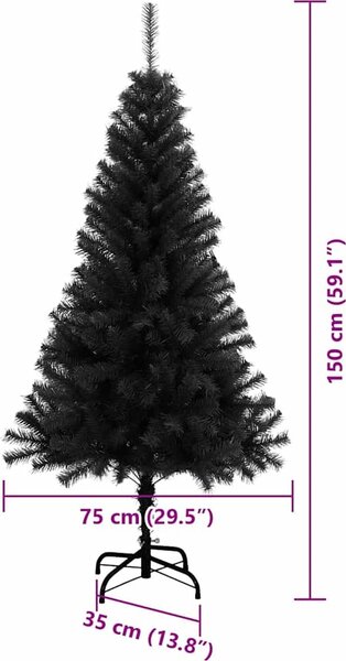 VidaXL Vánoční stromeček PET, s 150 LED diodami a stříbrnými koulemi [3396470] Barva: Zelená, Velikost: 150 cm