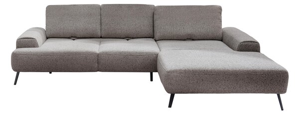 ROHOVÁ SEDAČKA, textil, šedavě hnědá Livetastic - Sedací soupravy, Online Only