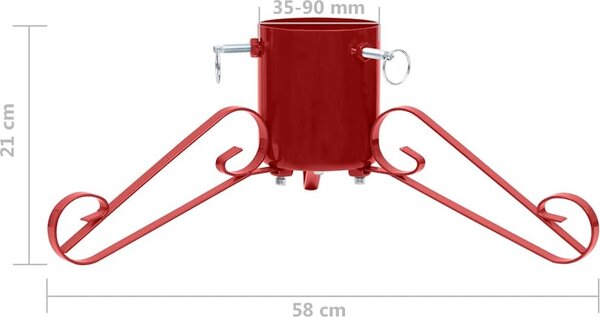 VidaXL Stojan na vánoční stromek 58 x 58 x 21 cm [331318] Barva: Zelená