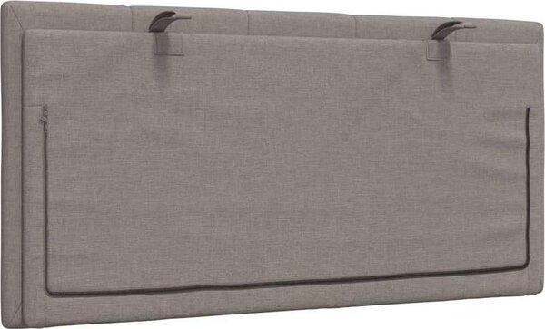 VidaXL Polštář na čelo postele Hanko textil [4019153] Barva: Tmavě šedá, Velikost: 180 cm