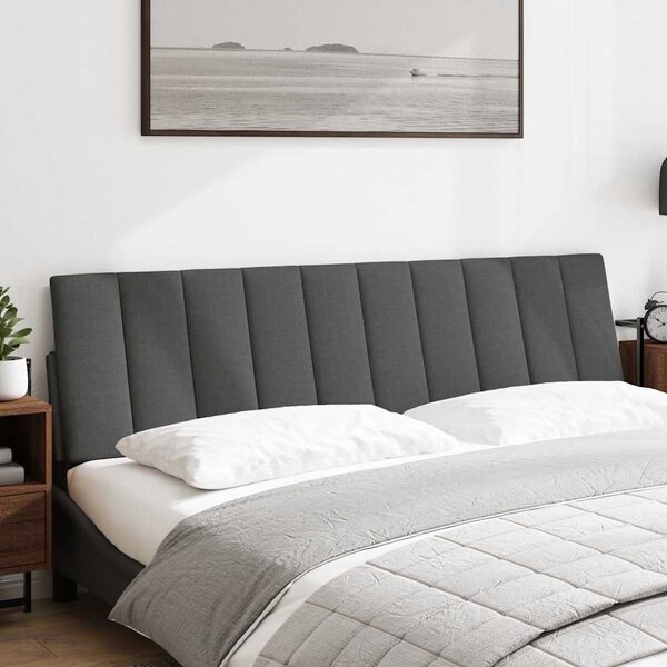 VidaXL Polštář na čelo postele Hanko textil [4019153] Barva: Tmavě šedá, Velikost: 180 cm