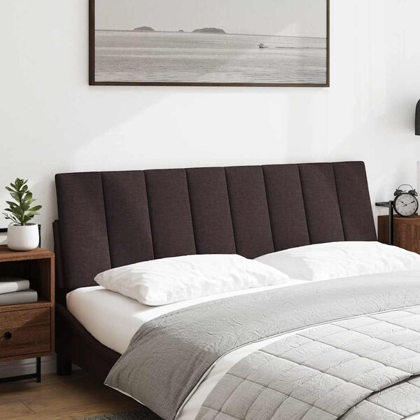 VidaXL Polštář na čelo postele Hanko textil [4019153] Barva: tmavě hnědá, Velikost: 160 cm