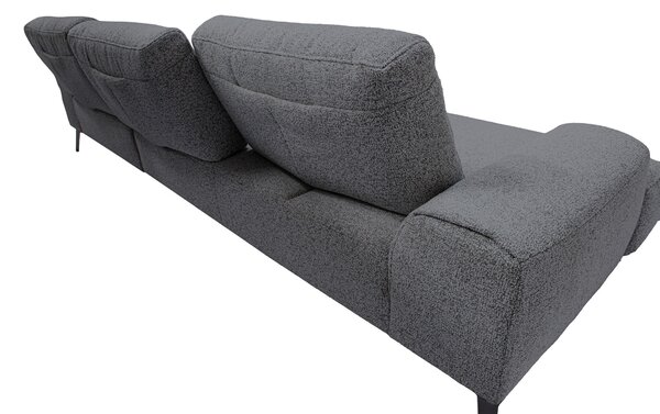 ROHOVÁ SEDAČKA, textil, tmavě šedá Livetastic - Sedací soupravy, Online Only