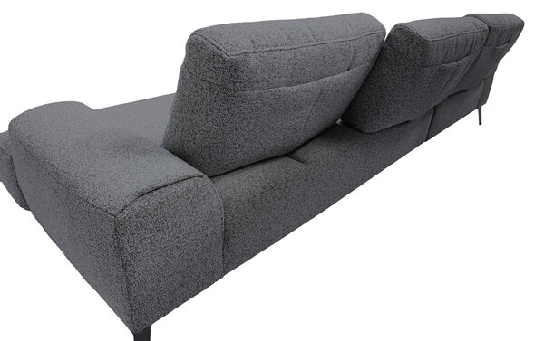 ROHOVÁ SEDAČKA, textil, tmavě šedá Livetastic - Sedací soupravy, Online Only