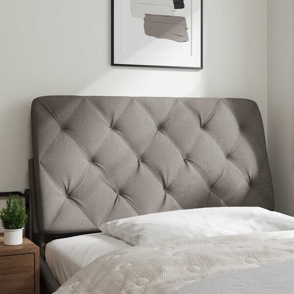 VidaXL Polštář na čelo postele textil [4019208] Barva: světle šedá, Velikost: 200 cm