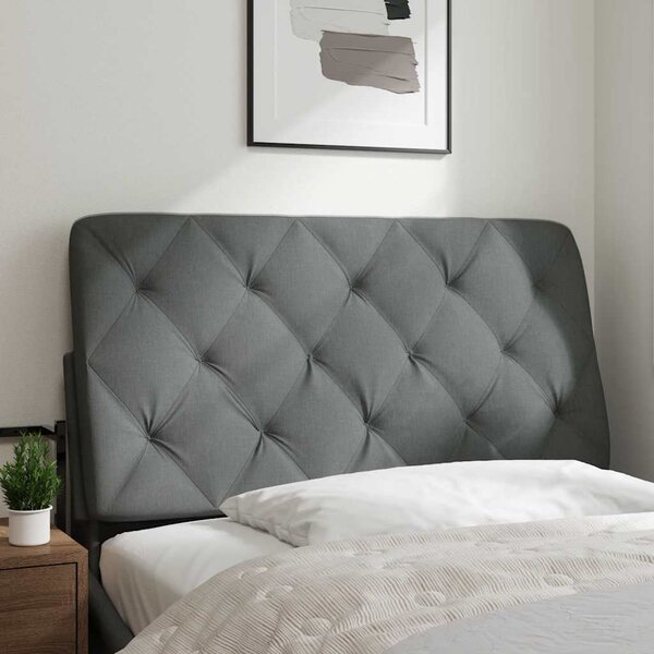 VidaXL Polštář na čelo postele textil [4019208] Barva: světle šedá, Velikost: 200 cm