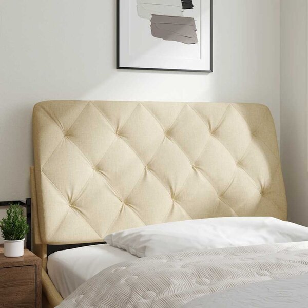 VidaXL Polštář na čelo postele textil [4019208] Barva: světle šedá, Velikost: 200 cm
