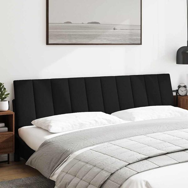 VidaXL Polštář na čelo postele Hanko textil [4019153] Barva: Černá, Velikost: 200 cm