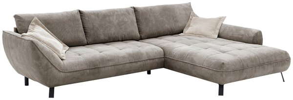 ROHOVÁ SEDAČKA, textil, světle hnědá Livetastic - Sedací soupravy, Online Only