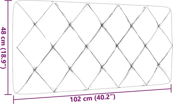 VidaXL Polštář na čelo postele textil [4019208] Barva: světle šedá, Velikost: 200 cm