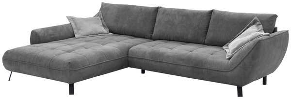 ROHOVÁ SEDAČKA, textil, antracitová Livetastic - Sedací soupravy, Online Only