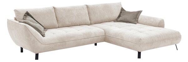 ROHOVÁ SEDAČKA, textil, béžová, světle hnědá Livetastic - Sedací soupravy, Online Only