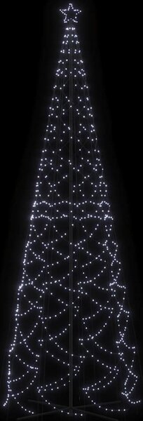 VidaXL Vánoční stromek kužel 1 400 vícebarevných LED diod [343512] Barva: Studená bílá, Velikost: 800 x 230 cm