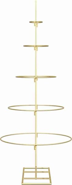 VidaXL Kovový vánoční stromek se stojanem KUOPIO Ocel [42019153] Barva: Černá, Velikost: 150 cm
