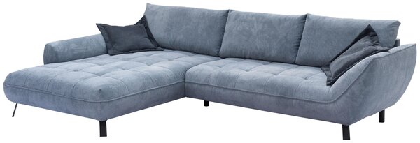 ROHOVÁ SEDAČKA, textil, modrá Livetastic - Sedací soupravy, Online Only