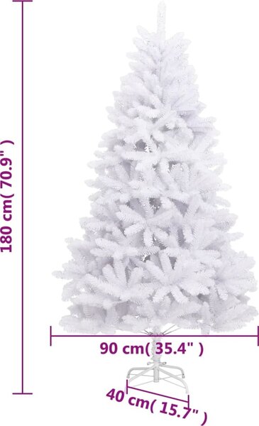 VidaXL Umělý Skládací Vánoční Strom PVC [357786] Barva: Zelená, Velikost: Ø 80 x 150 cm