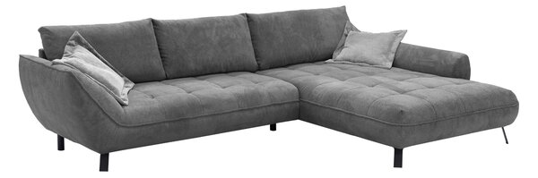 ROHOVÁ SEDAČKA, textil, antracitová Livetastic - Sedací soupravy, Online Only