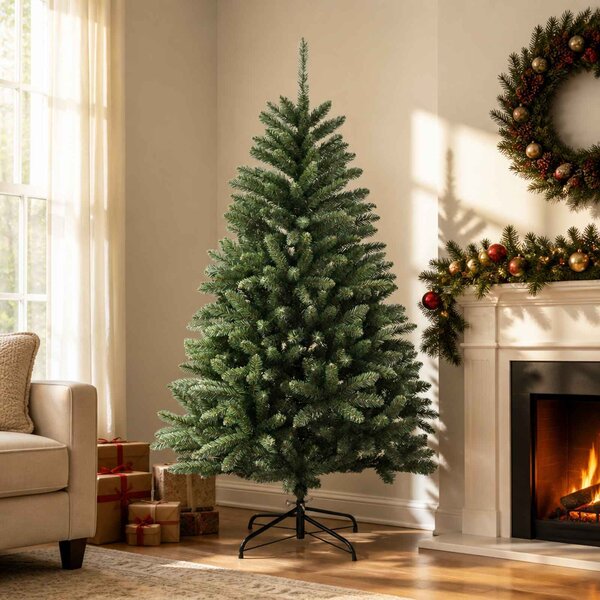 VidaXL Umělý Skládací Vánoční Strom PVC [357786] Barva: Zelená, Velikost: Ø 80 x 150 cm