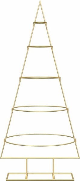 VidaXL Kovový vánoční stromek se stojanem KUOPIO Ocel [42019153] Barva: Černá, Velikost: 150 cm