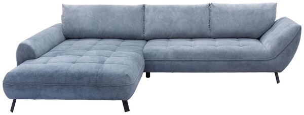 ROHOVÁ SEDAČKA, textil, modrá Livetastic - Sedací soupravy, Online Only