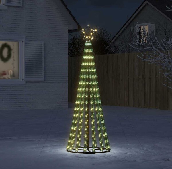 VidaXL LED vánoční stromek 1028 barevných LED diod [358065] Barva: Teplá bílá, Velikost: 247 cm