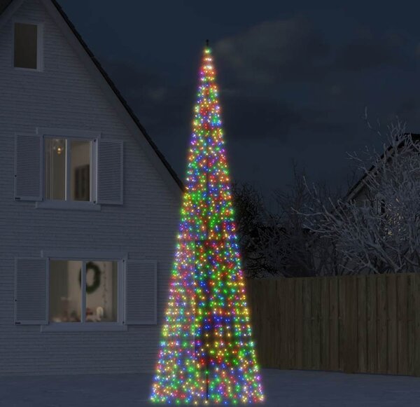 VidaXL LED vánoční stromek 3000 modrých LED [358108] Barva: Teplá bílá, Velikost: 500 cm