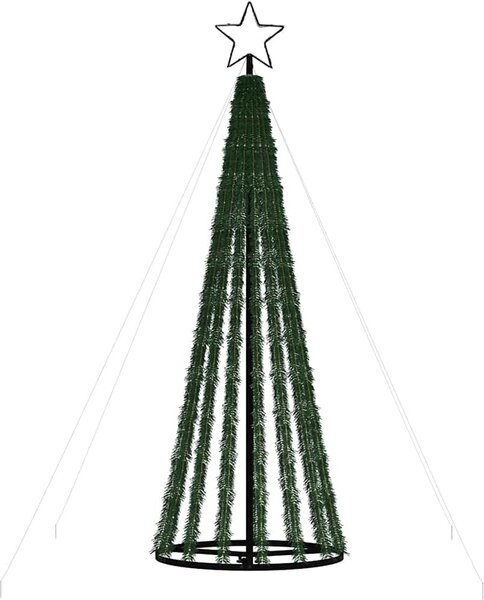 VidaXL LED vánoční stromek 1028 barevných LED diod [358065] Barva: Teplá bílá, Velikost: 247 cm
