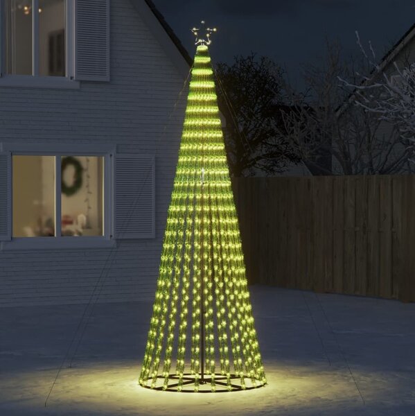 VidaXL LED vánoční stromek 1028 barevných LED diod [358065] Barva: Teplá bílá, Velikost: 247 cm