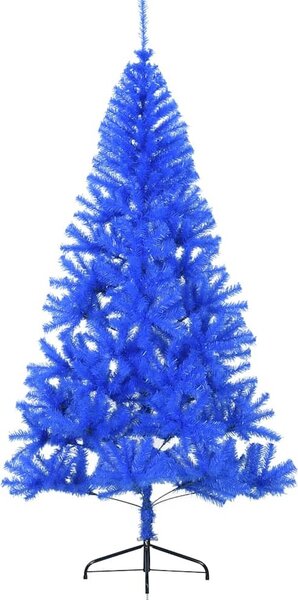 VidaXL Umělý vánoční stromeček PVC a ocel [344683] Barva: Bílá, Velikost: 180 cm