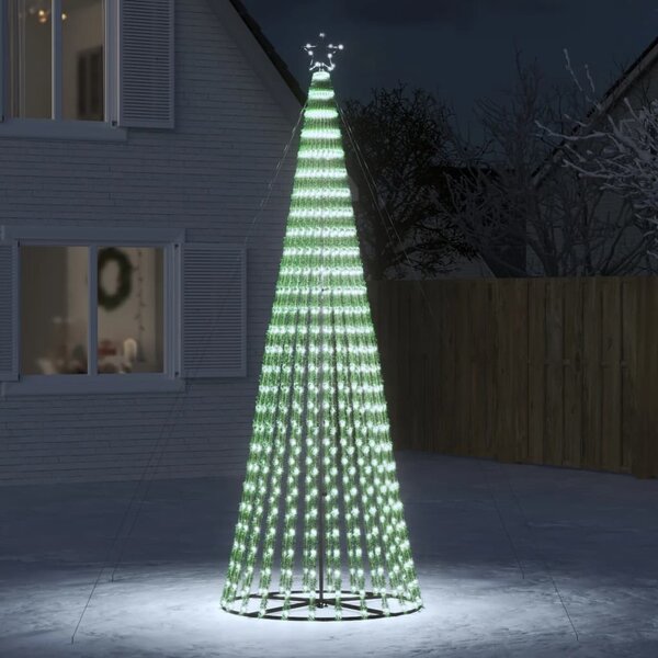 VidaXL LED vánoční stromek 1028 barevných LED diod [358065] Barva: Teplá bílá, Velikost: 247 cm