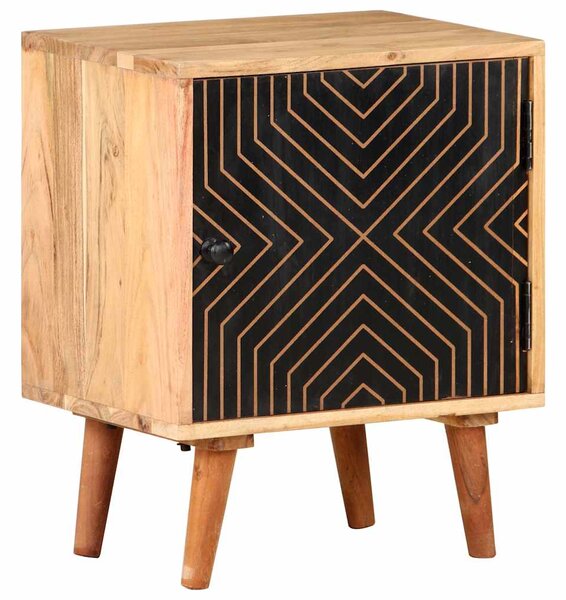 Noční stolek 40 x 30 x 50 cm masivní akáciové dřevo 322667