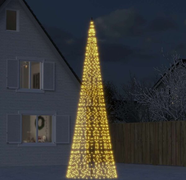 VidaXL LED vánoční stromek 3000 modrých LED [358108] Barva: Teplá bílá, Velikost: 500 cm