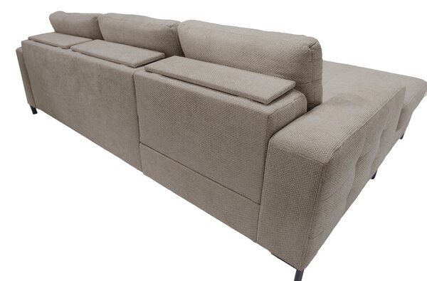 ROHOVÁ SEDAČKA, textil, světle hnědá Livetastic - Sedací soupravy, Online Only