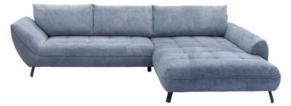 ROHOVÁ SEDAČKA, textil, modrá Livetastic - Sedací soupravy, Online Only