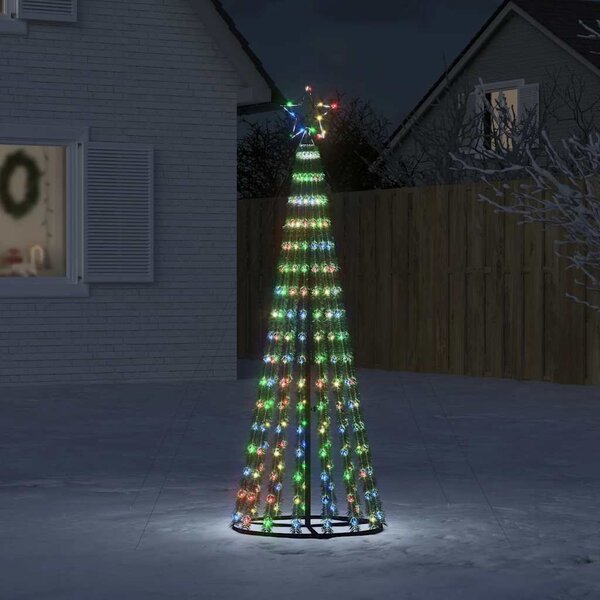 VidaXL LED vánoční stromek 1028 barevných LED diod [358065] Barva: Teplá bílá, Velikost: 247 cm