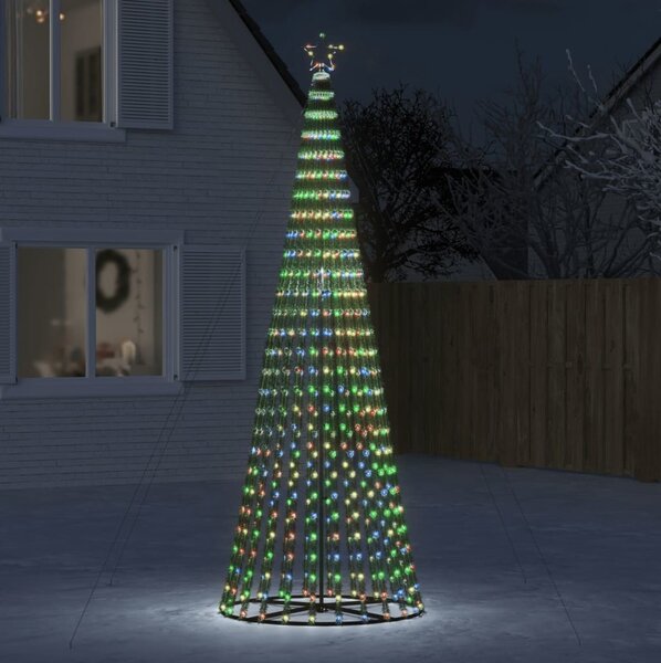 VidaXL LED vánoční stromek 1028 barevných LED diod [358065] Barva: Teplá bílá, Velikost: 247 cm