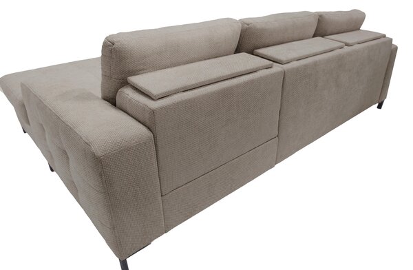 ROHOVÁ SEDAČKA, textil, světle hnědá Livetastic - Sedací soupravy, Online Only