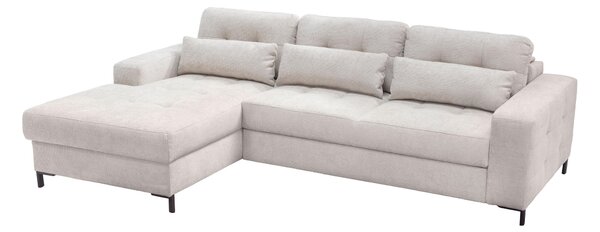 ROHOVÁ SEDAČKA, textil, béžová Livetastic - Sedací soupravy, Online Only