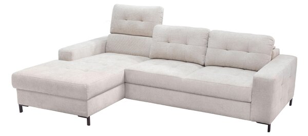 ROHOVÁ SEDAČKA, textil, béžová Livetastic - Sedací soupravy, Online Only