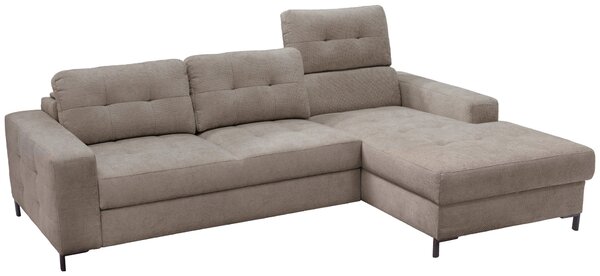 ROHOVÁ SEDAČKA, textil, světle hnědá Livetastic - Sedací soupravy, Online Only