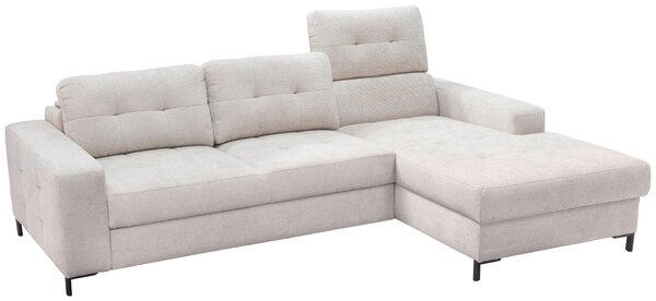 ROHOVÁ SEDAČKA, textil, béžová Livetastic - Sedací soupravy, Online Only