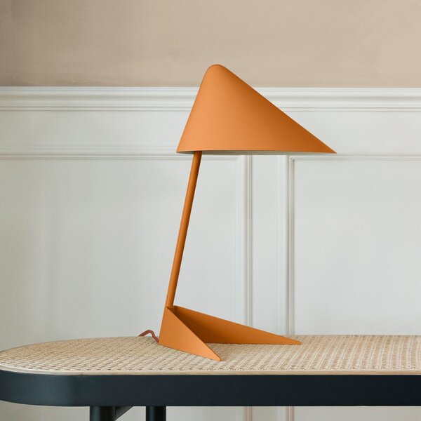 Stolní lampa Warm Nordic, Ambience, Oranžová, Obývací pokoj, Kov, Design