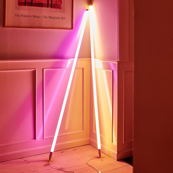 Stolní lampa HAY, Neon Tube, Bílá, Obývací pokoj, Plast, Moderní